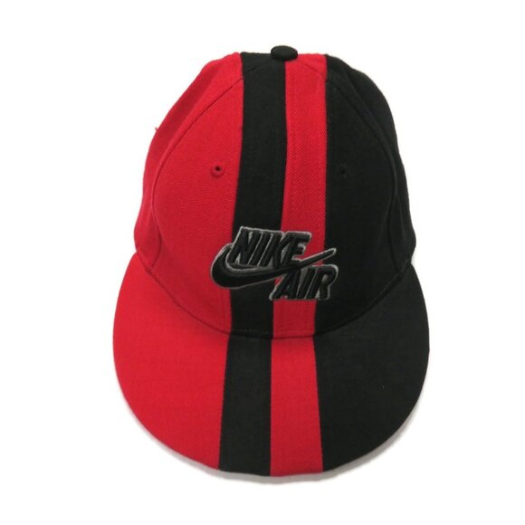 Nike Air Lebron James Hat Cap Vintage Black Red - Picture 1 of 8